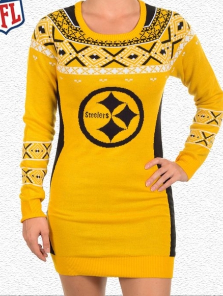 Steelers sweater dress Clearance